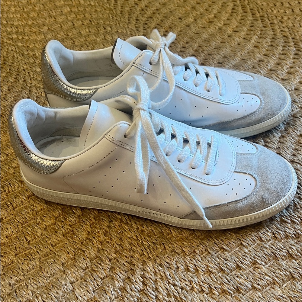 Isabel Marant 'Bryce' Silver Sneaker Size 9
Excellent condition